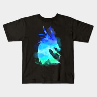 Dragon Watercolor Lagoon Kids T-Shirt